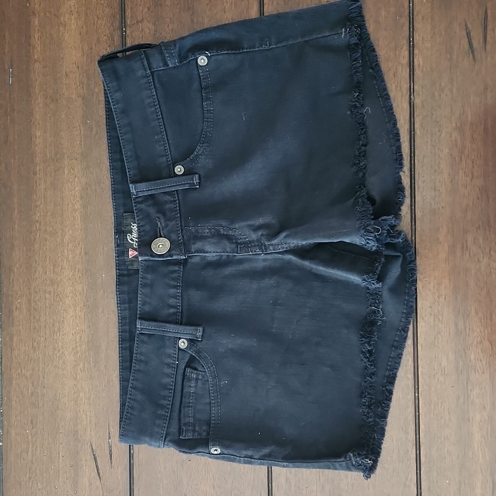 Guess black jean shorts, size 29